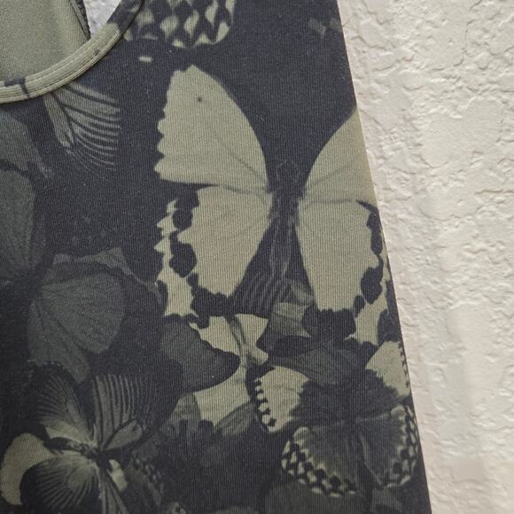 Lululemon Camo Green Butterfly Print Racerback Tank Top - Picture 2 of 6